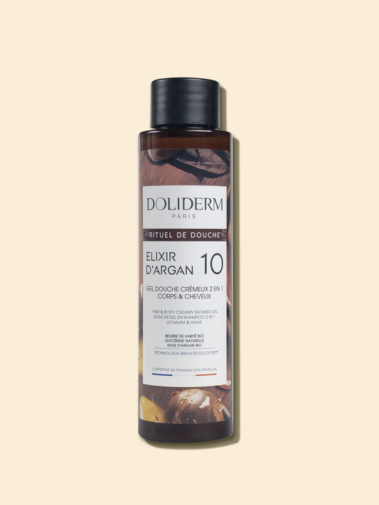 Doliderm Gel tắm gội 2in1 dưỡng ẩm hương Argan